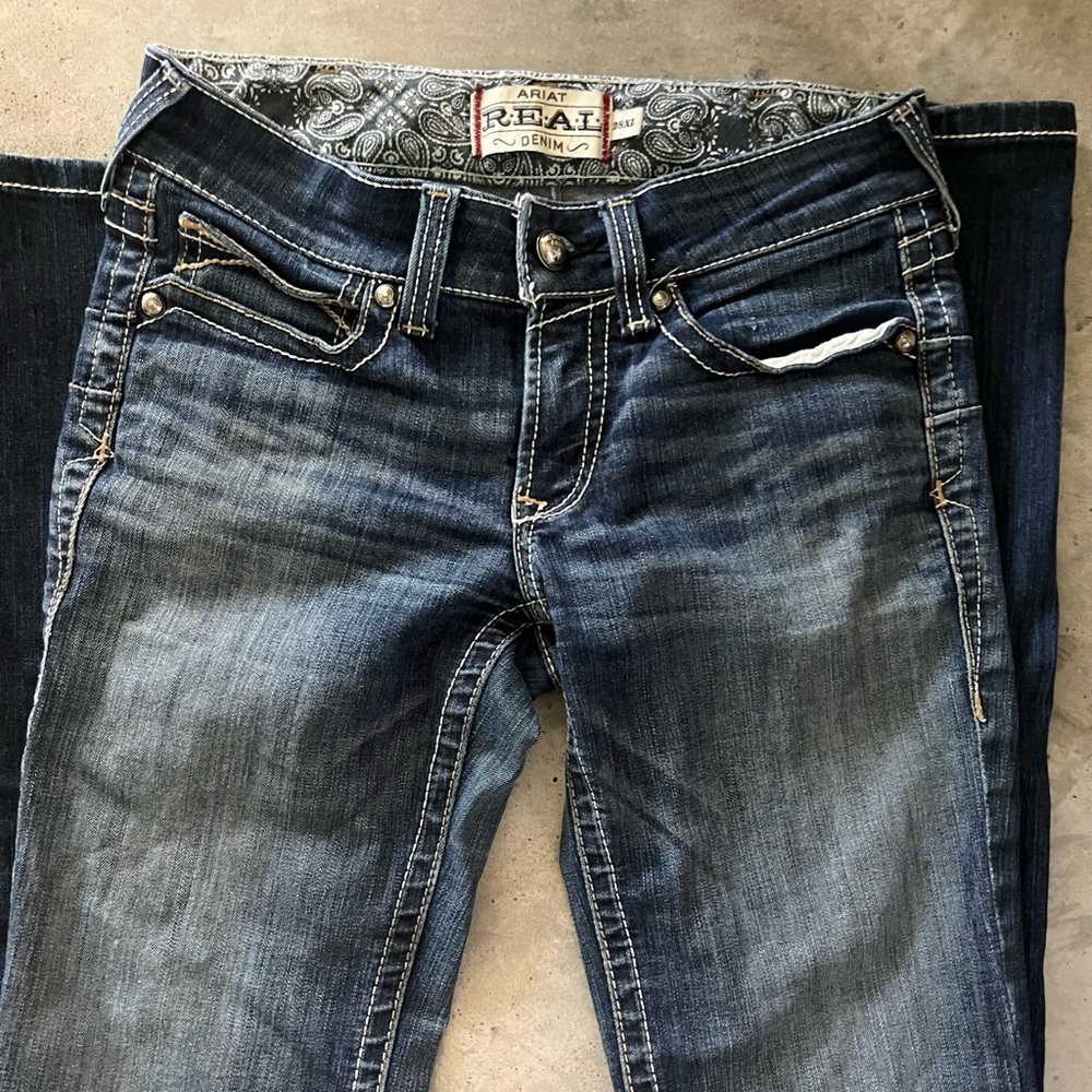 Ariat R.E.A.L. Mid Rise Stretch Original Boot Cut Jean 28XL